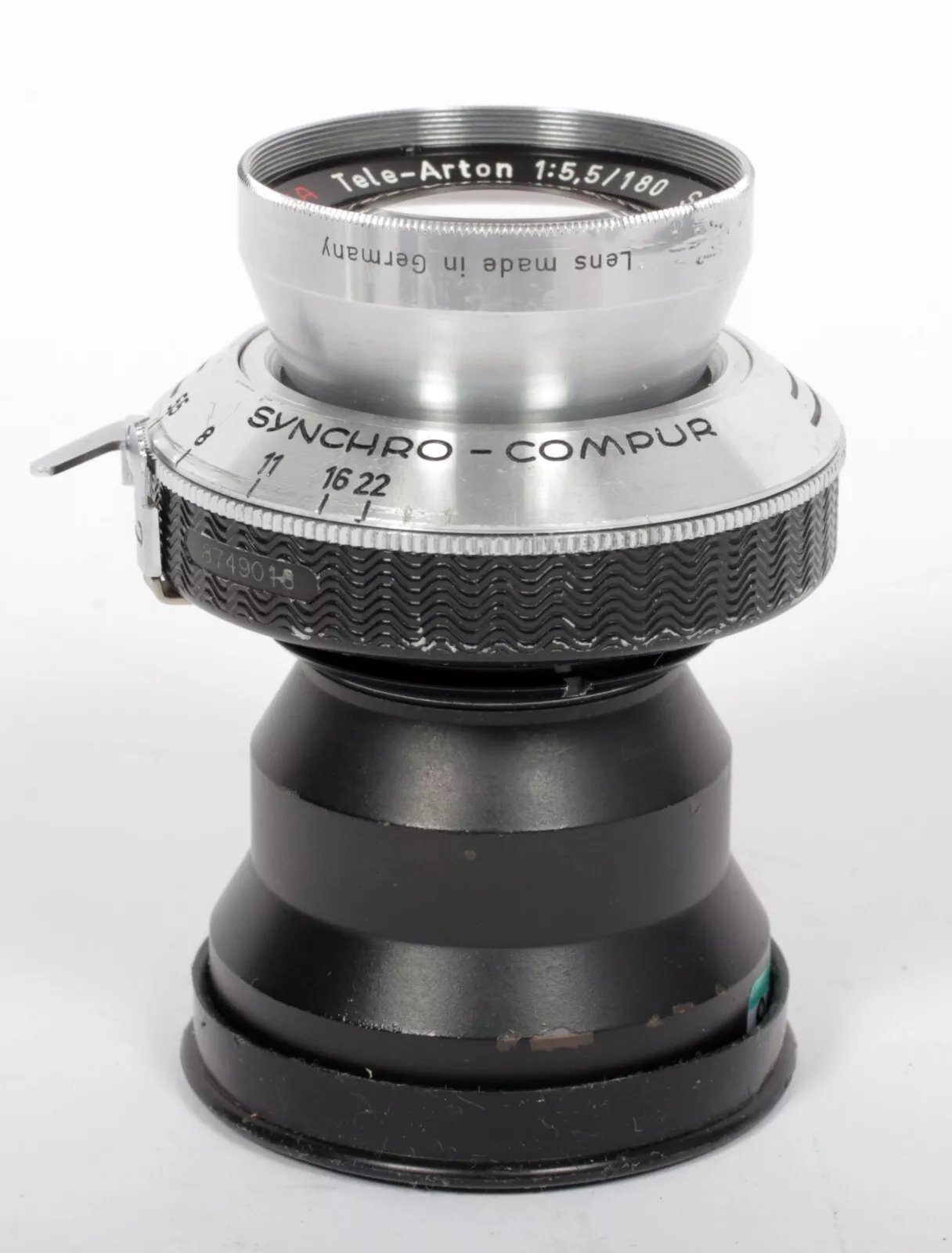 Schneider Tele-Arton 180mm F5.5 lens in Linhof Technika Compur